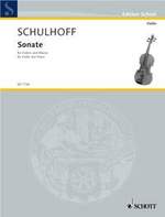 Schulhoff : Sonata, WV 91